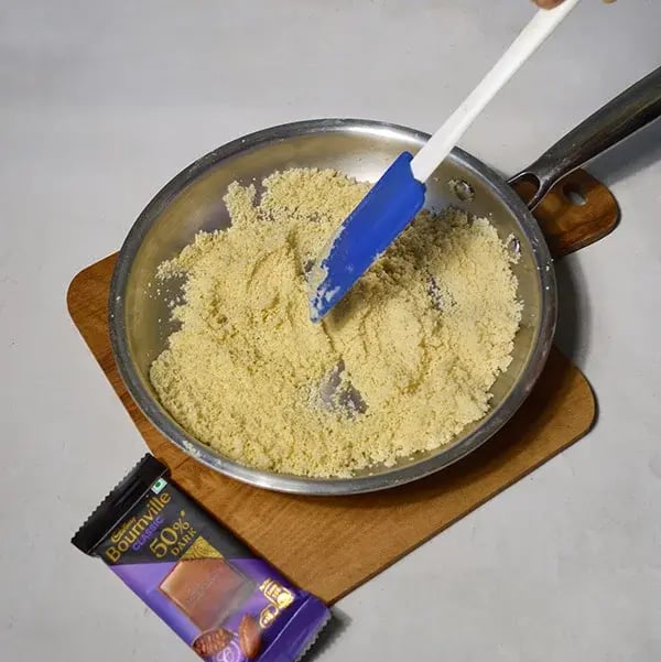 Bournville Chocolate Gulab Sheera - Cook the rava