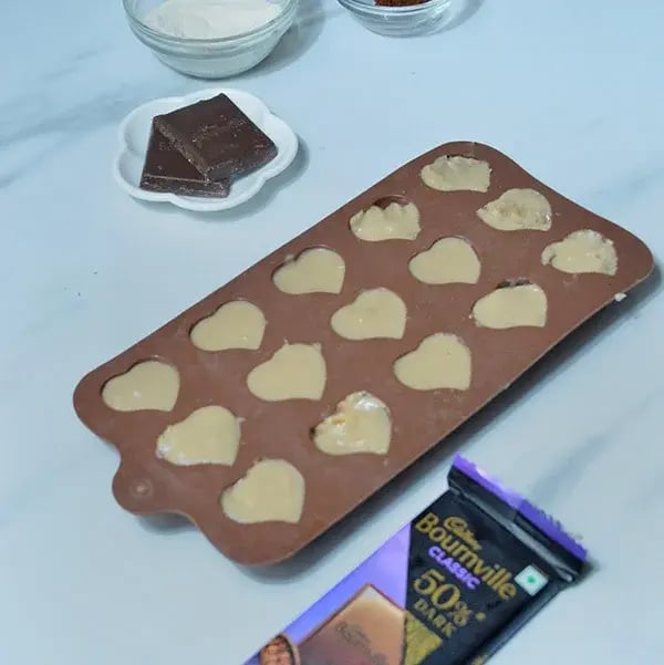Bournville Chocolate Jelly - Pour the mixer in any silicon mould
