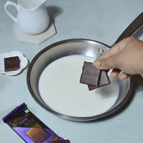 Bournville Chocolate Makhana Peda - Add milk &amp; add Cadbury Bournville chocolates