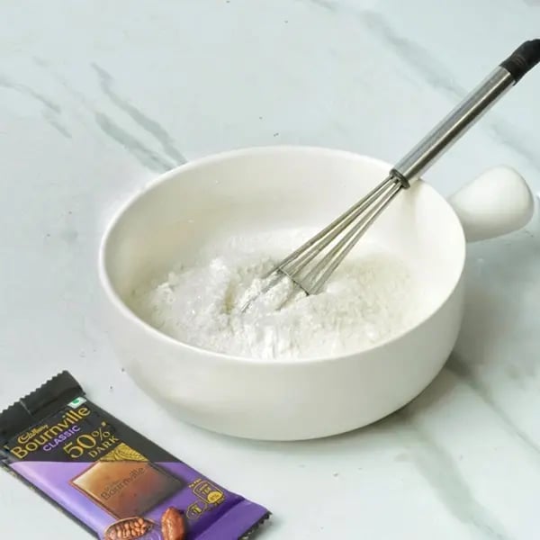 Bournville Chocolate Malpua Rabdi Bites - Purpose flour, semolina and milk powder