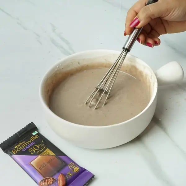 Bournville Chocolate Malpua Rabdi Bites - Nice mix until you get smooth batter consistency