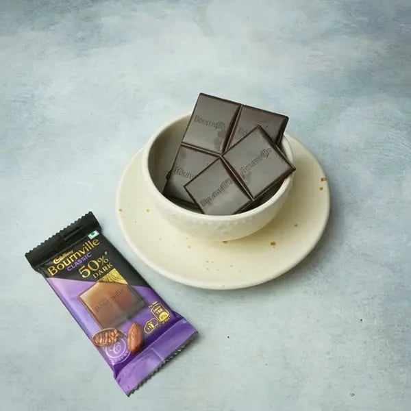 Bournville Chocolate Misti Doi with Caramelized Sugar - Cadbury Bournville chocolate