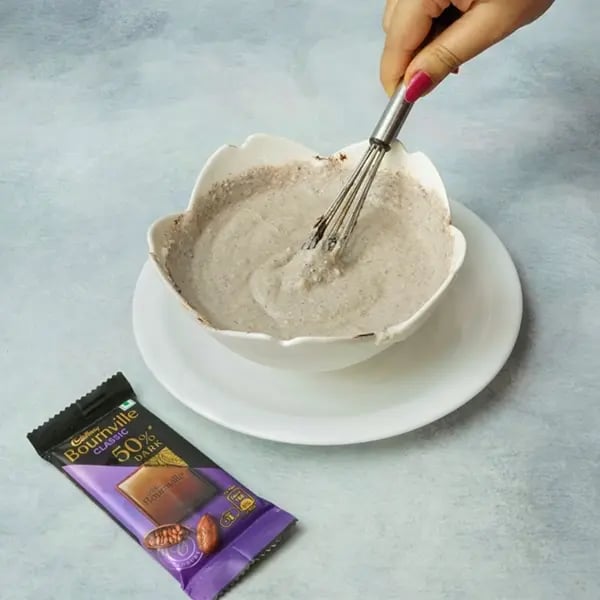 Bournville Chocolate Misti Doi with Caramelized Sugar - Chocolate with yogurt