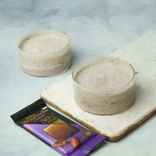 Bournville Chocolate Misti Doi with Caramelized Sugar - Once done transfer it to any bowl