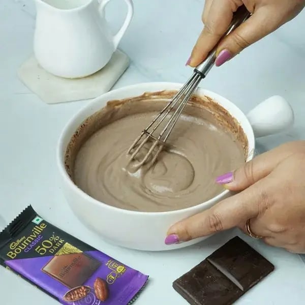 Bournville Chocolate No Bake Greek Yoghurt Mousse - Whisk the Greek yogurt