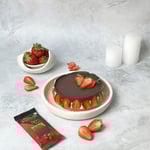 Bournville Chocolate No-Bake Strawberry Cheesecake