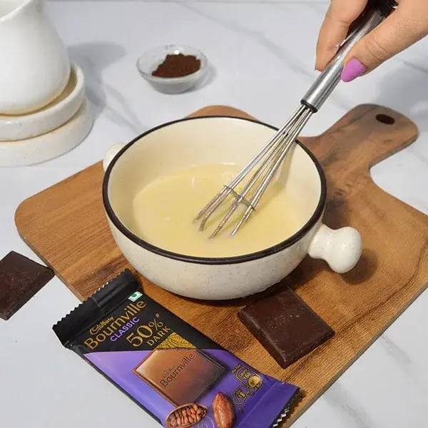 Bournville Chocolate Orange Bundt Cake - Mix the buttermilk