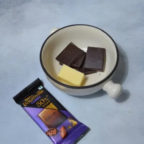 Bournville Chocolate Pecan Truffle - Melt butter