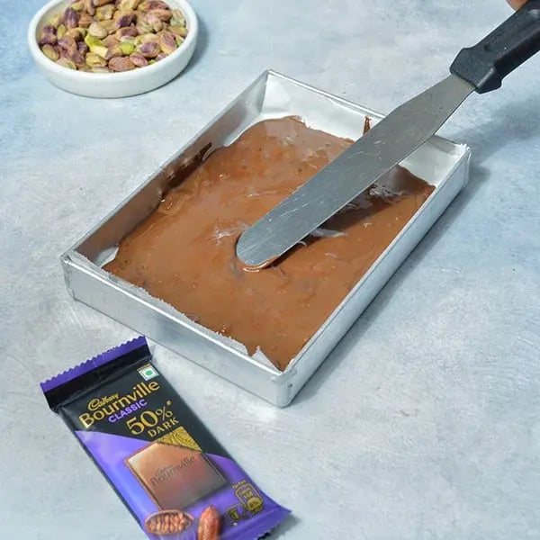 Bournville Chocolate Pistachio Bark - Melt Bournville chocolates