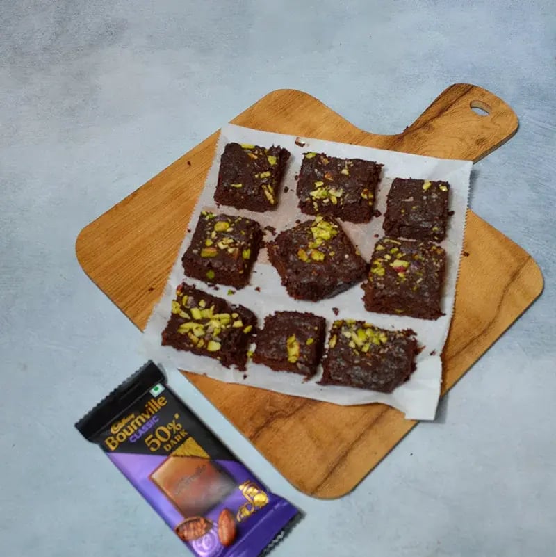 Bounville Chocolate Pistachio Bownie Recipe