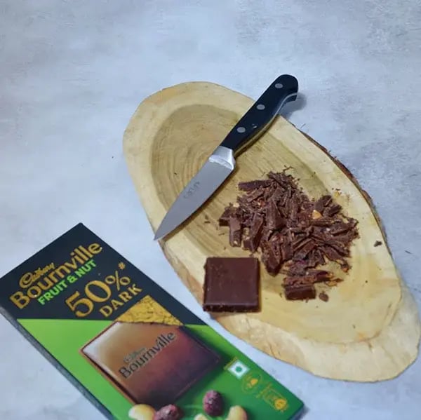 Bournville Chocolate Pistachio Fudge - Chop Cadbury Bournville chocolates