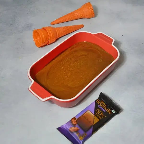 Bournville Chocolate Pistachio Ice Cream - Cool the mixer