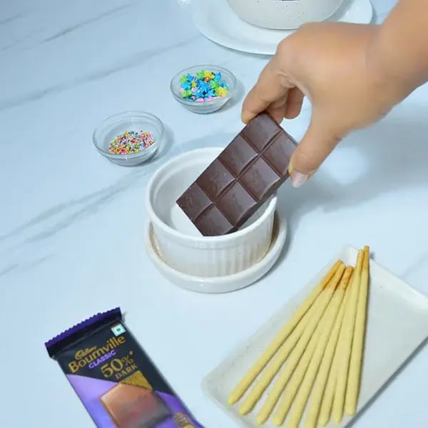 Bournville Chocolate Pocky Stick - Melt Bournville chocolate