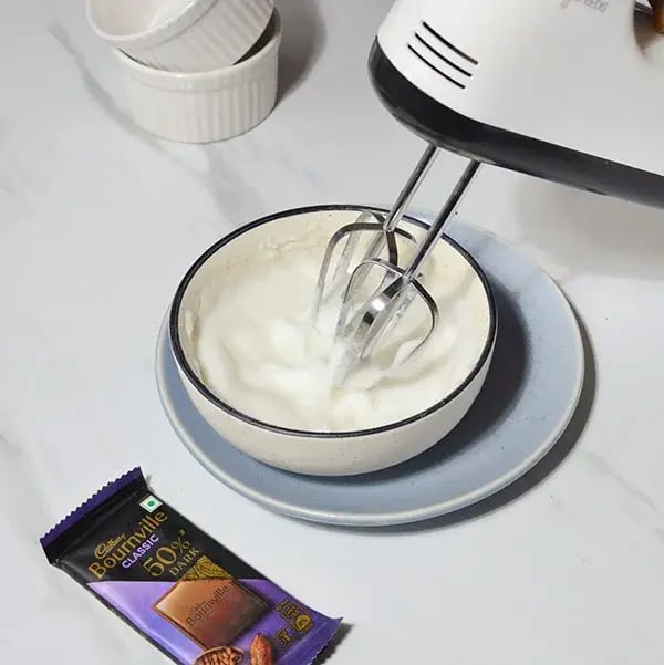 Bournville Chocolate Souffle - Beat egg white