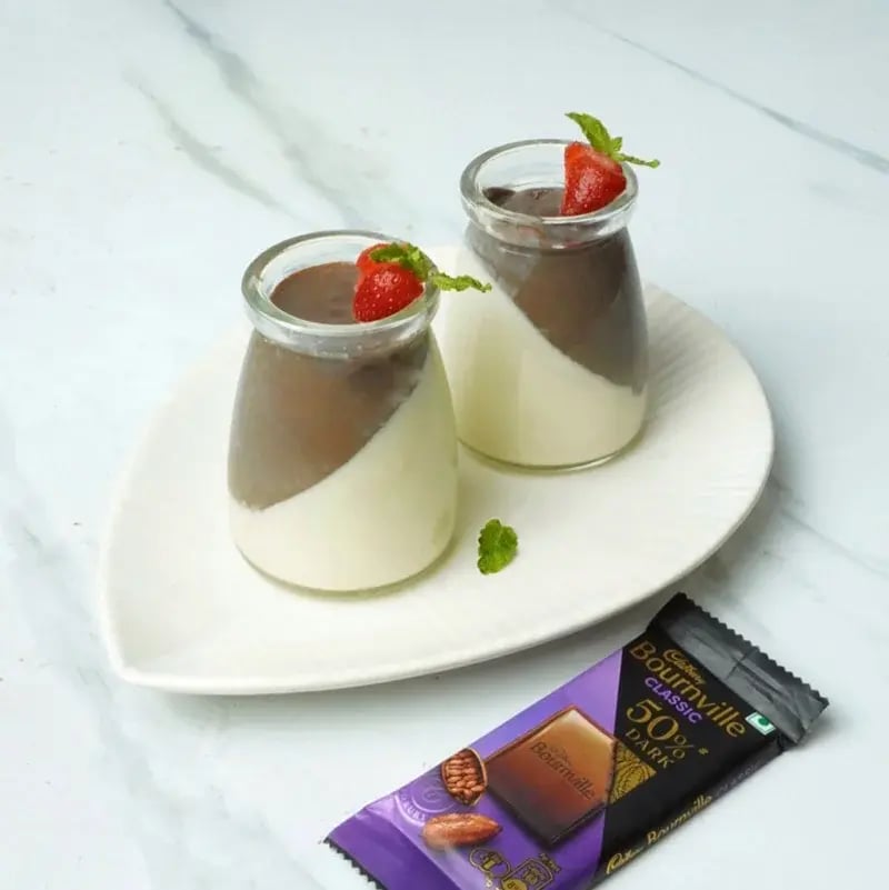 Bounville Chocolate Vanilla Panna Cotta Recipe