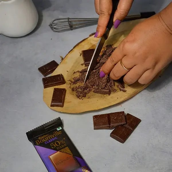 Bournville Chocolate Walnut Biscotti - Chopped Cadbury Bournville chocolates