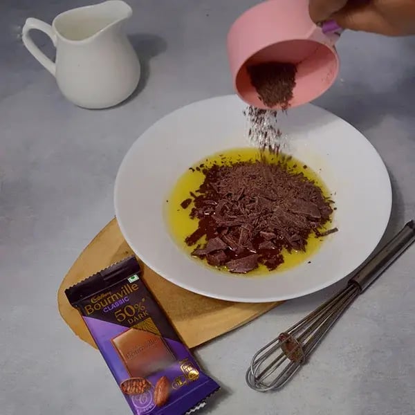 Bournville Chocolate Walnut Biscotti - Mix chopped chocolates
