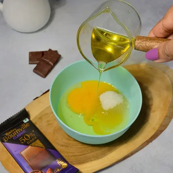 Bournville Chocolate Walnut Biscotti - Add egg