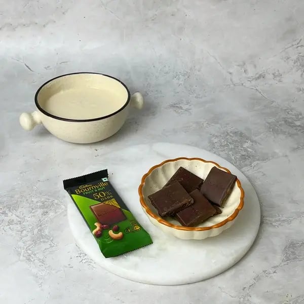Bournville Chocolate Yogurt Bowl - Melting Chocolate