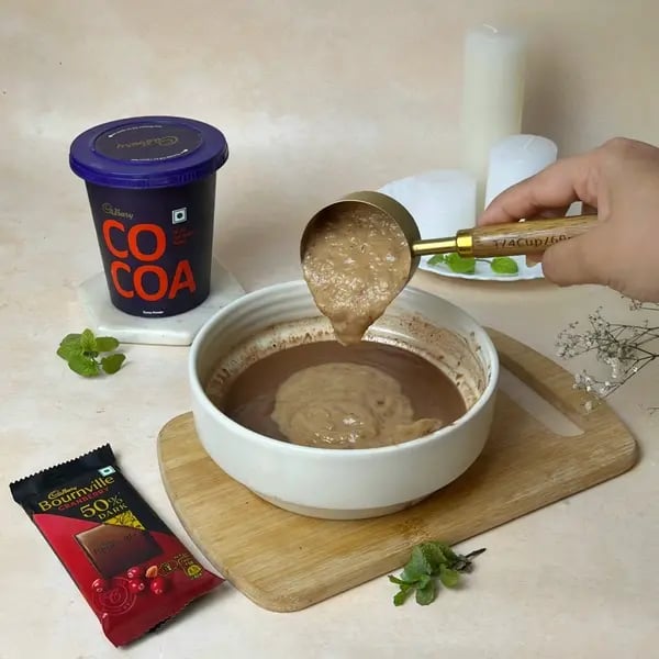 Bournville Cocoa Dark Chocolate Dates Brownie - Mixing