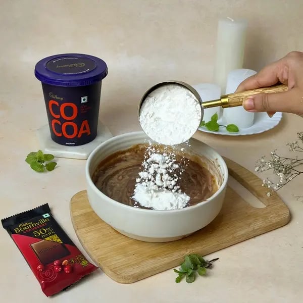 Bournville Cocoa Dark Chocolate Dates Brownie - Adding Whole