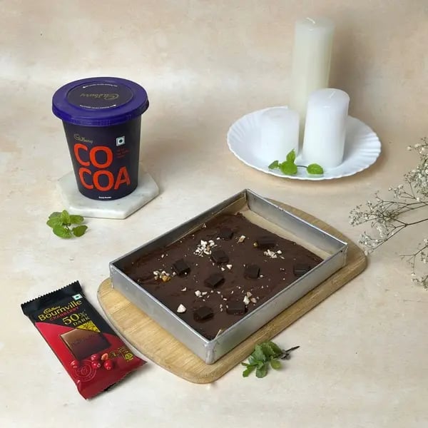 Bournville Cocoa Dark Chocolate Dates Brownie - Batter In