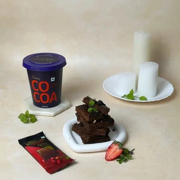 Bournville Cocoa Dark Chocolate Dates Brownie - Brown