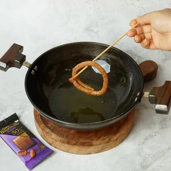 Bournville Coconut Sel Roti-Fry it till golden brown