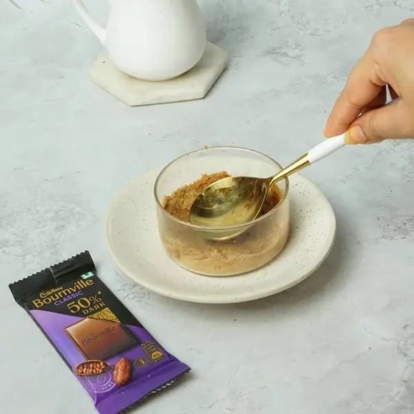 Bournville Covered No-Bake Biscoff Cheesecake-Take a round or square pan