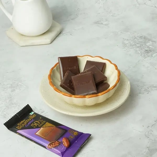 Bournville Covered No-Bake Biscoff Cheesecake-Take a fresh bar of Cadbury Bournville chocolate