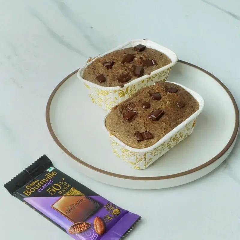 Bounville Dak Chocolate Mini Ragi Cake Recipe