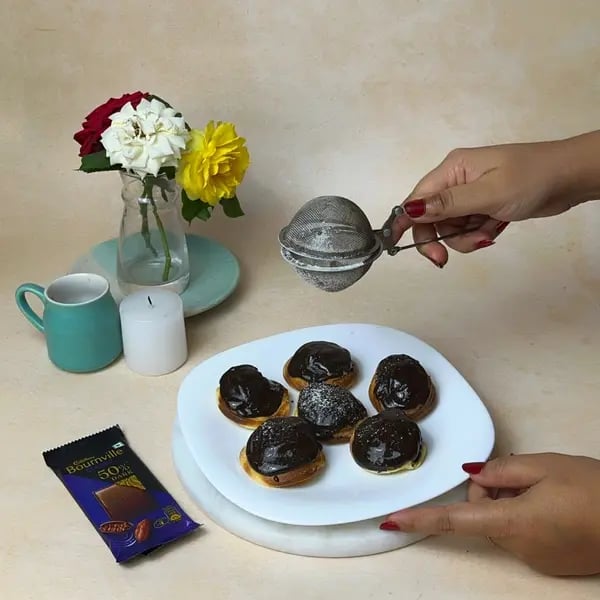 Bournville Dipped Choux Pastry - Piping Choux Dough