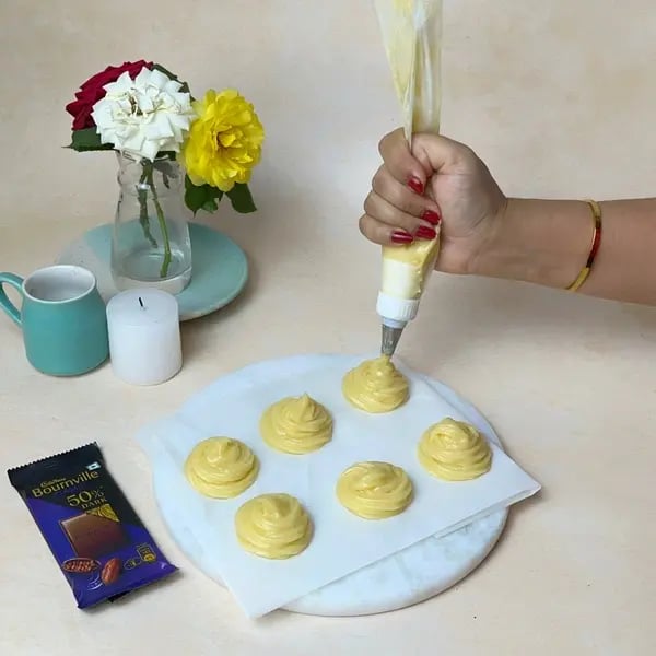 Bournville Dipped Choux Pastry - Cooling Choux Pastry