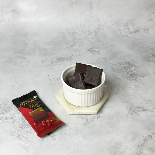 Bournville Dipped Frozen Banana Yogurt Popsicles - Melting Chocolate Pieces