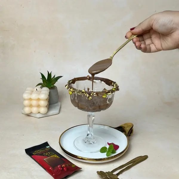 Bournville Filled Chocolate Affogato - Ganache In Glass