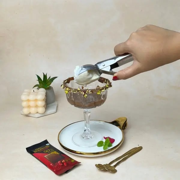 Bournville Filled Chocolate Affogato - Ice Cream On Ganache