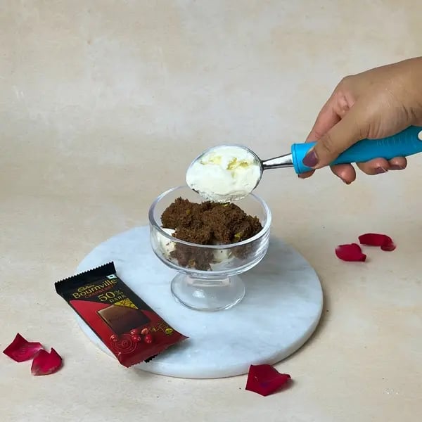 Bournville-Filled Death By Chocolate Dessert - Scooping Ice Cream