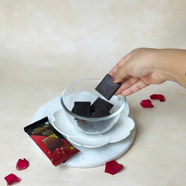 Bournville-Filled Death By Chocolate Dessert - Melting Chocolate Pieces