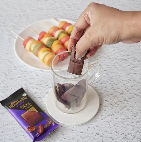 Bournville Fruit Pops - Melt Bournville chocolate