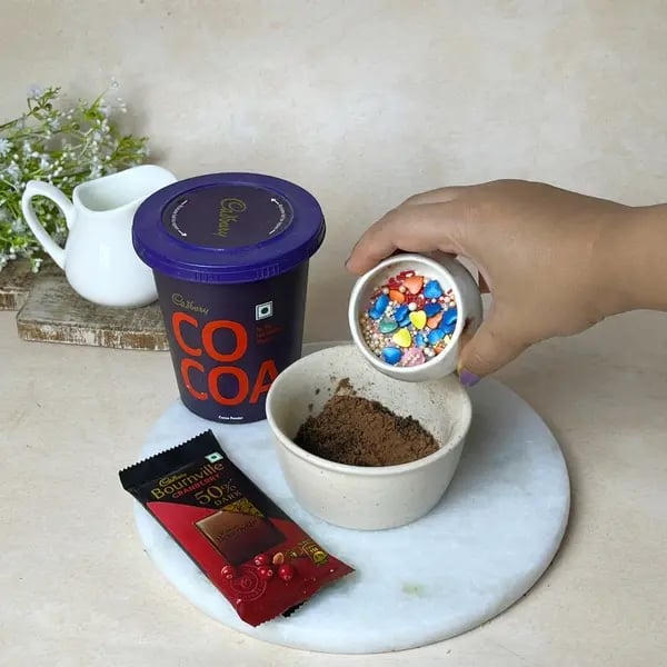 Bournville Hot Cocoa Bomb - Mixing Dry Ingredients