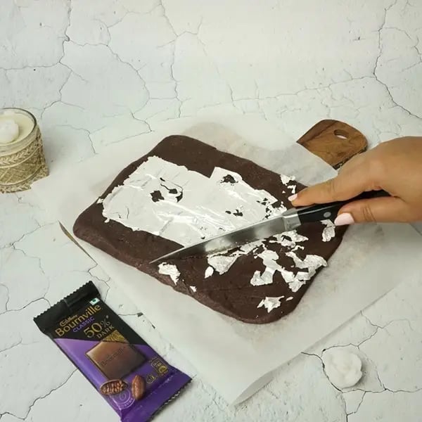 Bournville Kesar Kaju Katli - Chocolatey Kaju Kali is ready