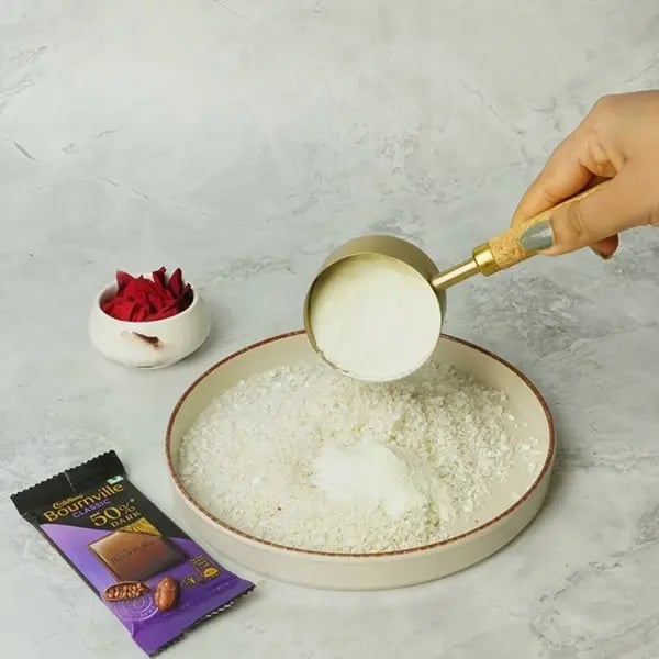 Bournville Makhana Mithai Roll for Dusshera -Transfer Makhana powder