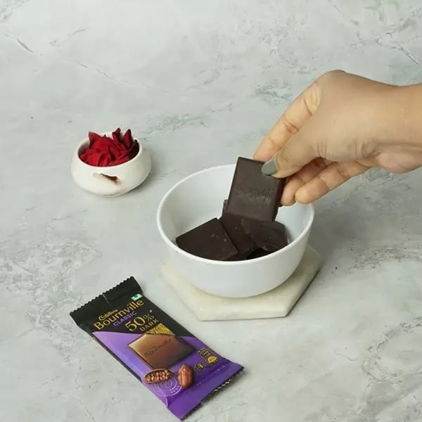 Bournville Makhana Mithai Roll for Dusshera -take a small bowl break Cadbury Bonurnville