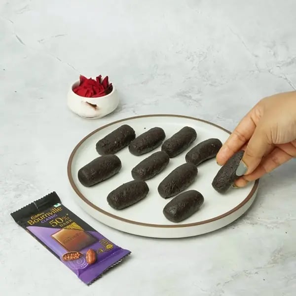 Bournville Makhana Mithai Roll for Dusshera -Let the dough cool down for a few minutes