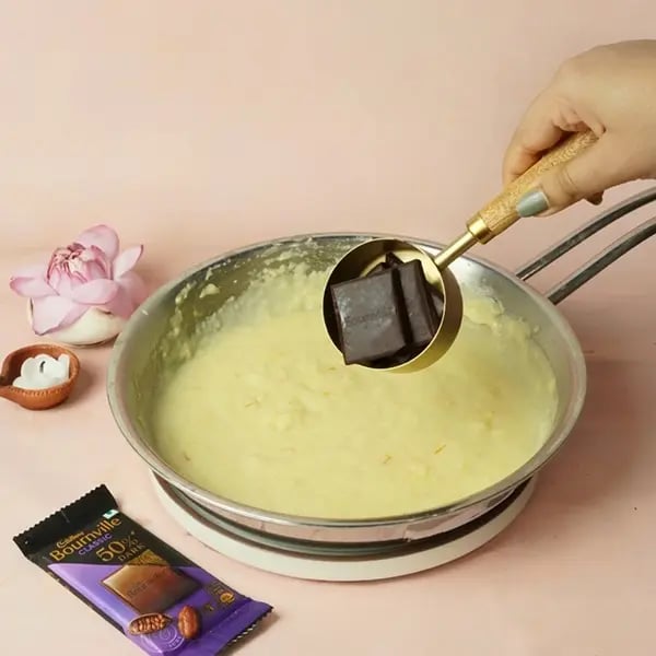Bournville Moong Dal Halwa-Now add Cadbury Bonneville chocolates