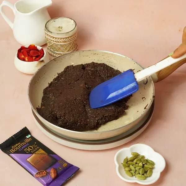 Bournville Narkel Naru for Durga Puja-the chocolate will melt