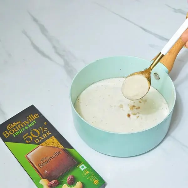Bournville Panna Cotta - Add Agar Agar Powder