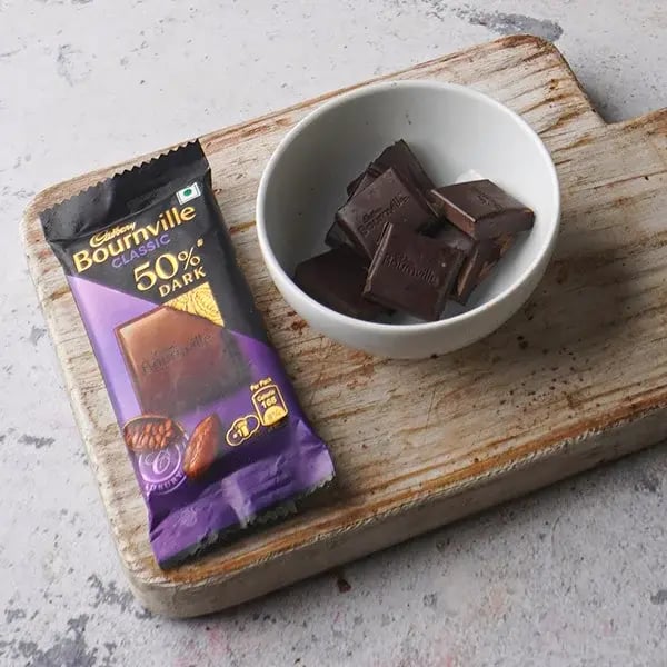 Bournville Peanut Butter Pudding - Bournville chocolate break it to pieces
