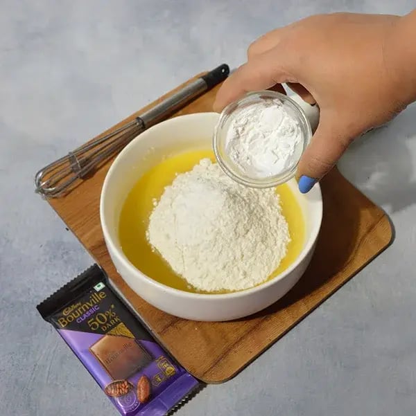 Bournville Pistachio Rose Sugar Cookies - Add baking powder