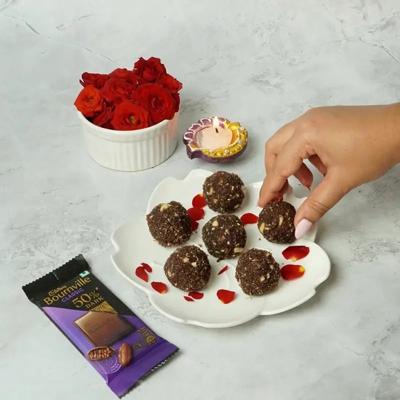 Bounville Poha Peanut Laddu fo Chhath Pooja Recipe